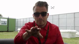 Chatting with Dapper Laughs at V Festival 2014 [upl. by Aynom651]