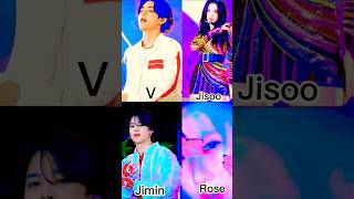 Your favourite 😱🔥 vsoo vs jirose Teahyung VJisooJiminRose chaeyoung BTSBlackpinkKpopJyp [upl. by Mohamed]