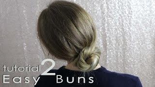 2 easy Buns for school or work  everyday Hairstyles [upl. by Eem83]