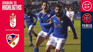 Resumen PrimeraFederación  Club Recreativo Granada 20 Linares Deportivo  Jornada 23 Grupo 2 [upl. by Geminian]