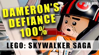 LEGO Star Wars The Skywalker Saga Damerons Defiance Minikits and Challenges  Walkthrough guide [upl. by Enirrok]