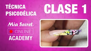 Técnica Psicodélica en acrílico  Clase 1 Mia Secret Online Academy [upl. by Lombard]