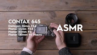 Contax 645 amp 35mm amp 55mm amp 80mm amp 120mm macro ASMR [upl. by Eisteb]