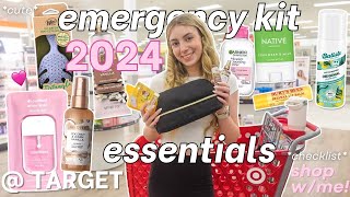 whats in my emergency kit 2024  shopping at target [upl. by Einra]