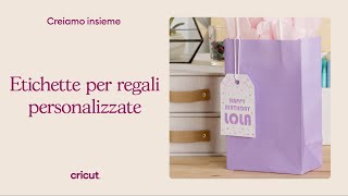 Come creare etichette personalizzate con Cricut [upl. by Lerrej]