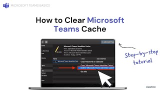 How to Clear MS Teams Cache [upl. by Nailil]