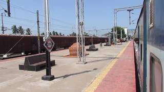 17643 Circar Express departing from Samalkot Junction Andhra Pradesh [upl. by Millhon349]