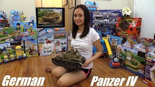 RC Toys RC Tank German Panzer IV African Core Indoor Test Drive by Mommy Rhea [upl. by Ayimat]