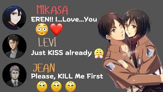 Mikasa Finally Confesses Eren Is Caught Off Guard 😳  AOT Chat [upl. by Inahet]