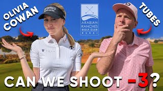 Epic Hilarious Scramble With Tour Pro Olivia Cowan 🏌️‍♂️🏌🏼‍♀️😂 Arabian Ranches Golf Club [upl. by Eikcid853]