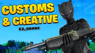 WEIRD FORTNITE SEASON CUSTOMS AND CREATIVE LIVE EU SERVERS [upl. by Elehcir393]