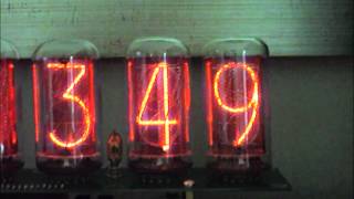 Nixie Tube Clock Tubehobby IN18 Valves [upl. by Aztinad]