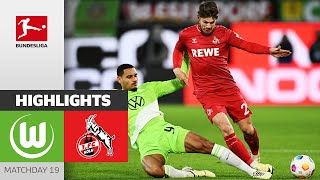 VfL Wolfsburg  1 FC Köln 11  Highlights  Matchday 19 – Bundesliga 202324 [upl. by Ingra]