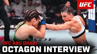 Mackenzie Dern Octagon Interview  UFC Abu Dhabi [upl. by Chemosh]