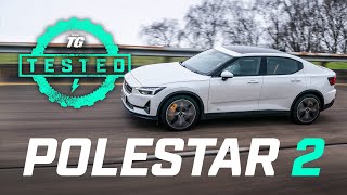 Polestar 2 Review Tesla Model 3 rival 060 range charging top speed 14 mile  Top Gear [upl. by Fotzsyzrk]