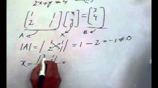 Matrices Cramer rule 2x2 [upl. by Kissner]