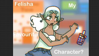 Drawing my favourite OC  Lore about Felisha [upl. by Nilkoorb]