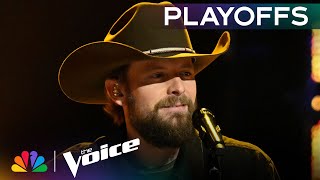 Jake Tankersley Dedicates Cody Johnsons quotThe Painterquot to His Wife and Family  Voice Playoffs  NBC [upl. by Atenik]