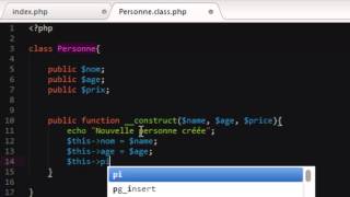 PHP AVANCÉ  3  Le constructeur [upl. by Tifanie294]