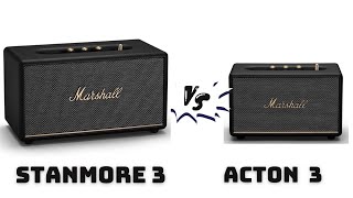 Marshall Stanmore 3 vs Acton 3 sound test [upl. by Nylevol]