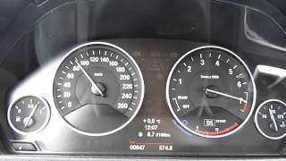 BMW 335i F30 xDrive Acceleration 0150 kmh [upl. by Obnukotalo]