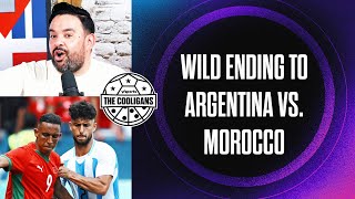 Reaction to Morocco securing chaotic 21 win over Argentina  The Cooligans [upl. by Assed]