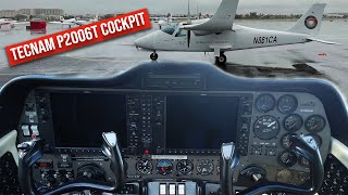 Tecnam Twin P2006T Cockpit Tour [upl. by Acinnej]