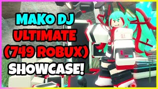 How To Get MAKO DJ SKIN  SHOWCASE in TOWER DEFENSE SIMULATOR ROBLOX [upl. by Arimaj936]