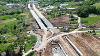 Pakovraće i tunel Laz  sledi uklanjanje lokalnog puta  dron snimak [upl. by Ap764]