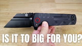 THE BEST HARD USE LARGE BUDGET FOLDING KNIFE ARTISAN CUTLERY PROPONENT REVIEW [upl. by Ayekahs]