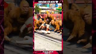 Spider  man vs gorilla fight gta6trailer gtaonline gangstercity goat [upl. by Akli182]