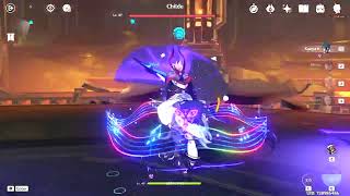 fight with Childe  GENSHIN IMPACT  LOW CHARACTERS [upl. by Ayota]