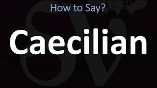 How to Pronounce Caecilian CORRECTLY [upl. by Siuluj]