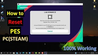 How To Reset PES Data for PC STEAM  FIX Another KONAMI ID Link Problem [upl. by Dun]