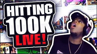 HITTING 100K SUBSCRIBERS LIVE THANK YALL  NBA 2K17 [upl. by Atikel]