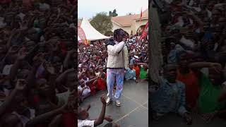 Feffe Bussi 🇺🇬 MALISWENE performing storylive ntungamo westernuganda dancehall hiphop ugandan [upl. by Annahs]