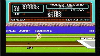 Triple Jump World Record 24m 88 Track amp Field Nes Nintendo [upl. by Champagne]