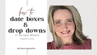 How to Make a Date Box Pop up and How to Alter a Dropdown Box in Google Sheets [upl. by Lezah]