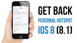 Enable Personal HotSpot in iOS 8 How To [upl. by Dewar913]