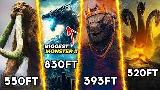 Top 10 BIGGEST Monsters in Monsterverse [upl. by Baily]