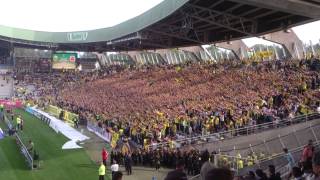 FC Nantes  OLyonnais  Chant  Gestuelle Allez Nantais [upl. by Jecon148]