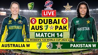 ICC Womens T20 World Cup Live Australia vs Pakistan Live  AUS W vs PAK W Live Scores amp Commentary [upl. by Suicul]