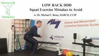 Degenerative Disc Disease Exercises to Avoid and Include Squat Exercise Mistakes to Avoid [upl. by Surad]