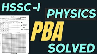 Physics PBA solution  HSSCI 2nd annual FBISE exams 2024 [upl. by Einobe]