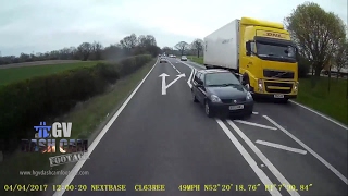 Dangerous overtake causes a secondary crash [upl. by Reld220]