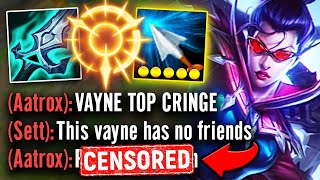 Vayne but Im top lane and make the entire enemy team Mental Boom [upl. by Gawain]