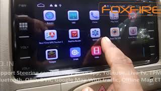 Foxfire Toyota Etios Liva Corolla Innova Crysta Android Auto Navigation Stereo 9999689930 [upl. by Viveca]