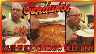 Giordanos Chicago Deep Dish Pizza Pie Review  America [upl. by Ased]