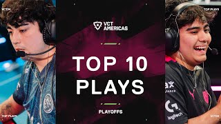 Las 10 Mejores Jugadas de Playoffs  VCTAmericas Stage 2  Top Plays  Esports  VALORANT [upl. by Fattal]