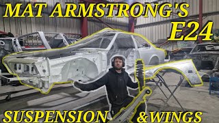 Plowing Through It Mat Armstrongs Classic BMW E24 Restoration  Suspension Wings amp Shot Blasting [upl. by Neb]